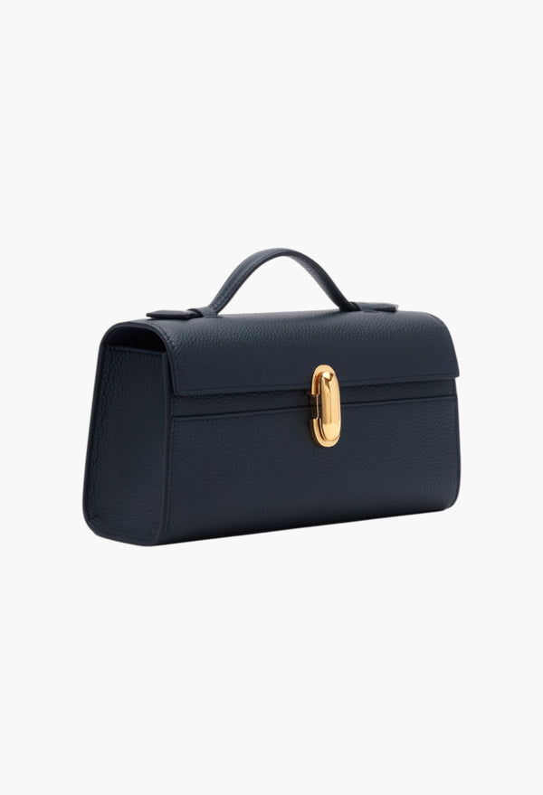 Navy Grained Leather - Symmetry Pochette