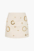 Cream - Stella Denim Mini Skirt - GLAM MODA