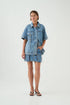 Coastal wash - Juno Denim Shirt - GLAM MODA