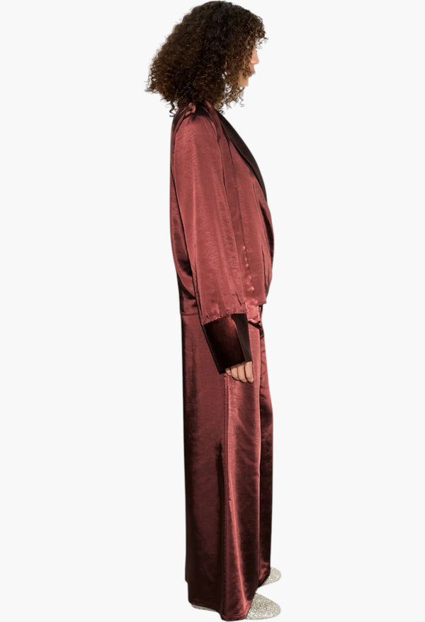 Nella Satin Wide Leg Pant