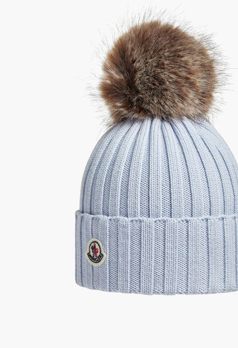 Wool Beanie With Pom Pom