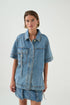 Coastal wash - Juno Denim Shirt - GLAM MODA
