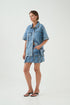 Coastal wash - Juno Denim Shirt - GLAM MODA