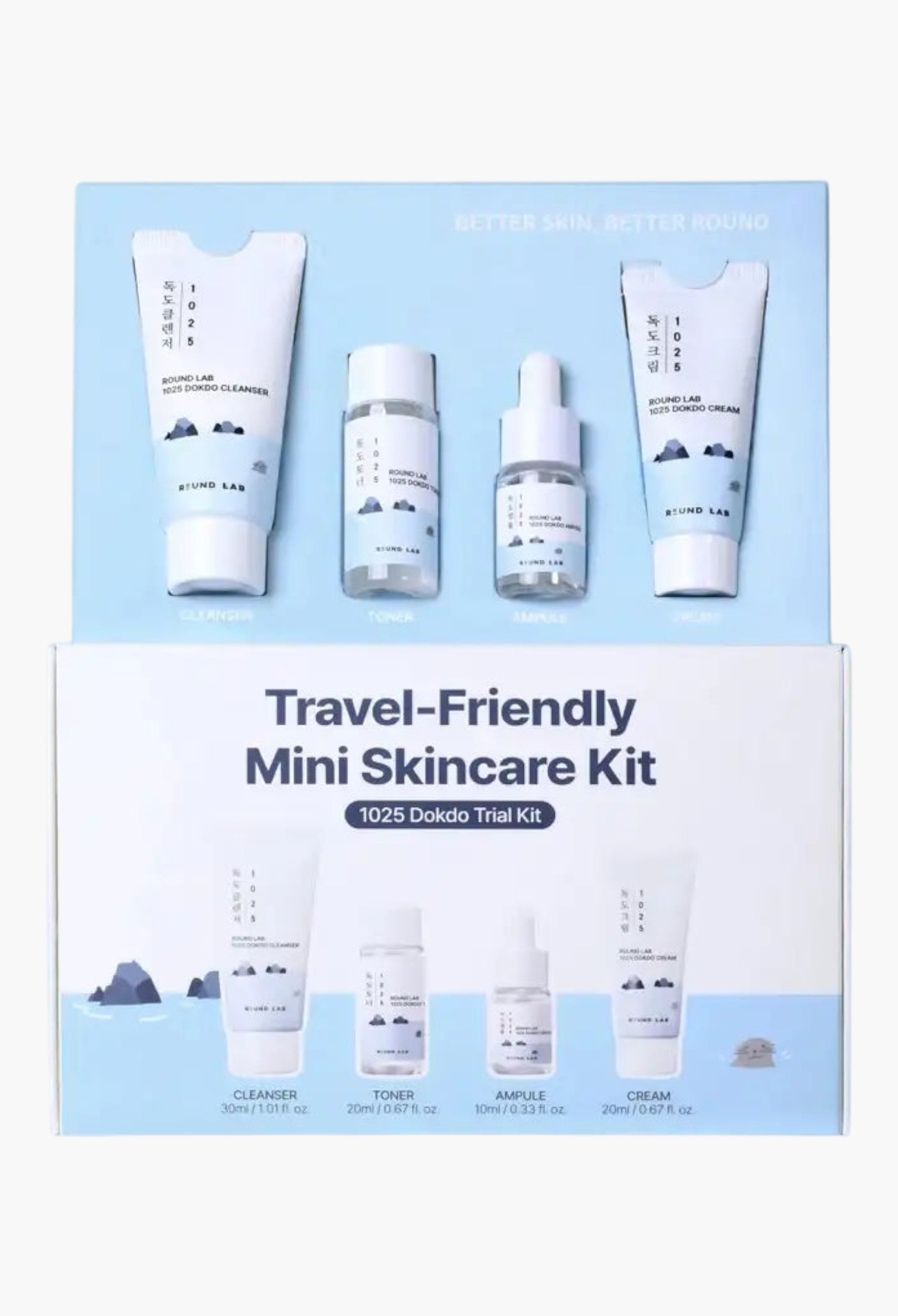 1025 Dokdo Travel Routine Trial Kit – Dokdo Travel Kit for