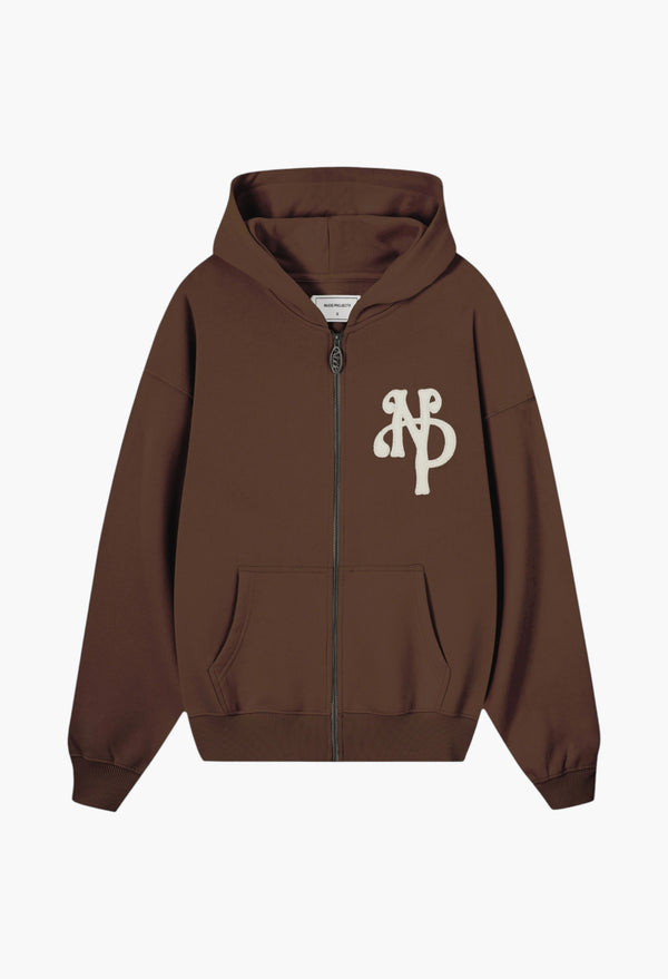 Kill Bill Zip-Up Hoodie Brown