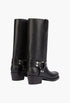 Roxy Boot - Square-Toe Boots In Smooth Black Leather - GLAM MODA
