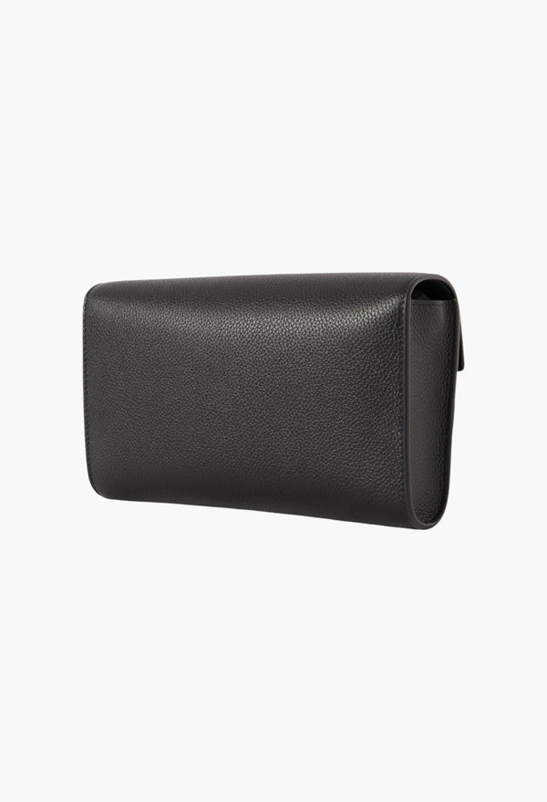 Black - Symmetry Mini Textured-Leather Shoulder Bag