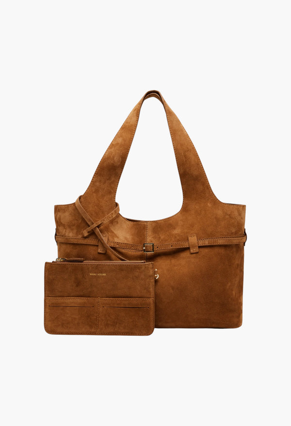 Cambon Cabas Camel Suede