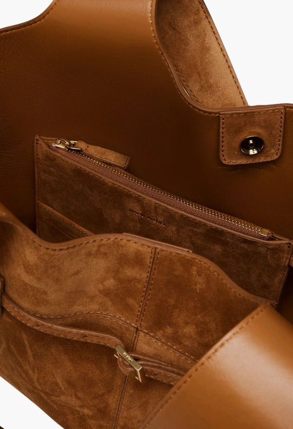 Cambon Cabas Camel Suede