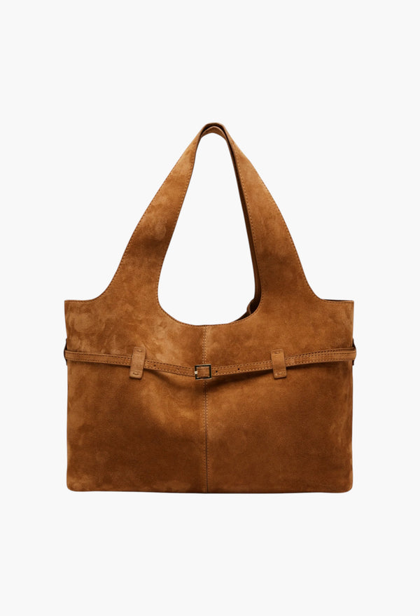 Cambon Cabas Camel Suede