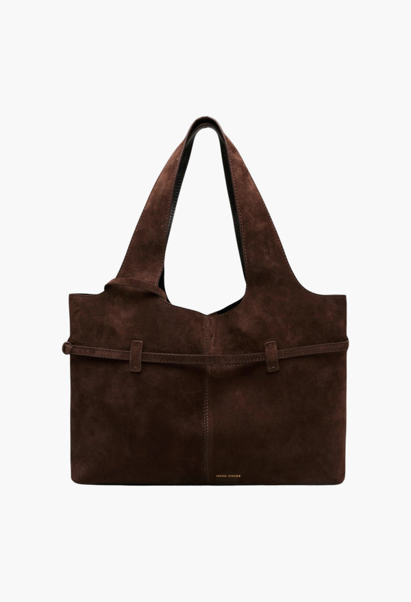 Cambon Cabas Deep Brown Suede