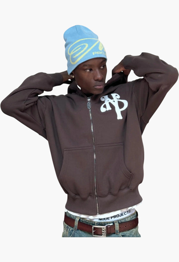 Kill Bill Zip-Up Hoodie Brown