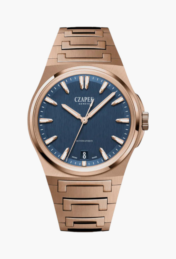 Antarctique Mount Erebus Deep Blue Full Rose Gold 5N