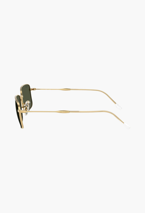 Gold Flash Rectangle Sunglasses 59mm
