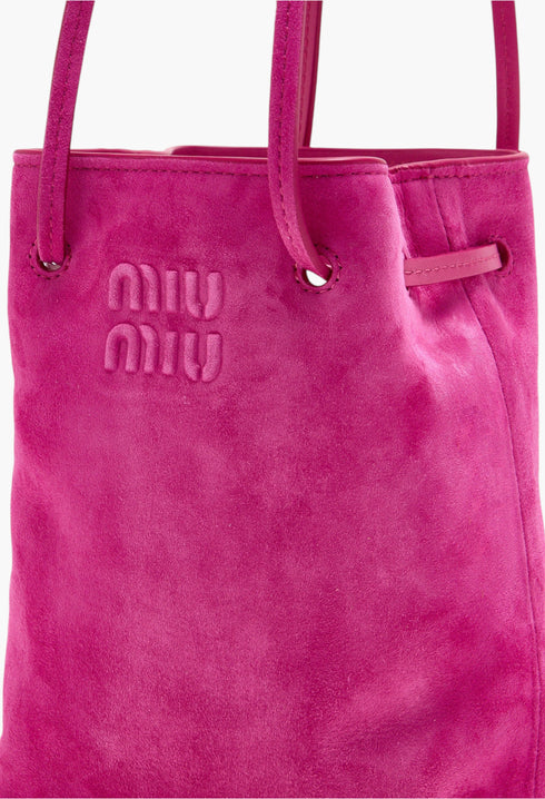 Pink - Suede Mini Bag - GLAM MODA