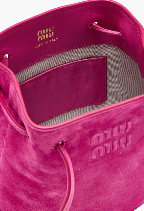 Pink - Suede Mini Bag - GLAM MODA