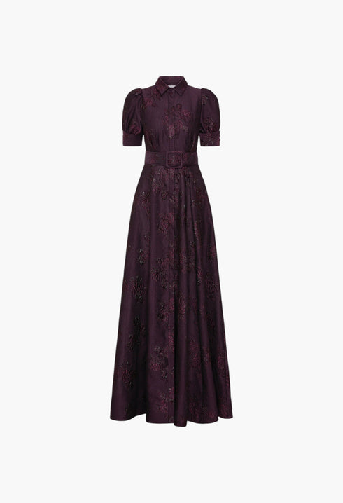 "Afina Short Sleeve Gown - GLAM MODA"