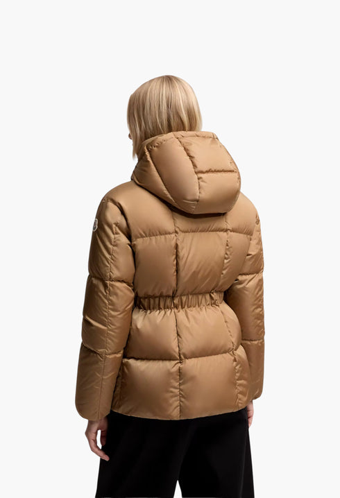 Agneux Square-Quilted Hooded Short Down Jacket - GLAM MODA