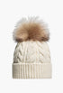 Wool & Cashmere Beanie With Pom Pom