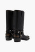 Roxy Boot - Black Brushed Leather Boots - GLAM MODA