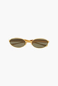 Sardine Oval-Frame Gold-Tone Sunglasses