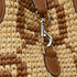 Natural And Brown GG Raffia-Effect Fabric - Woven Medium Tote Bag - GLAM MODA