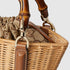 Wicker Mini Basket Bag With Bamboo - GLAM MODA