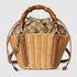 Wicker Mini Basket Bag With Bamboo - GLAM MODA