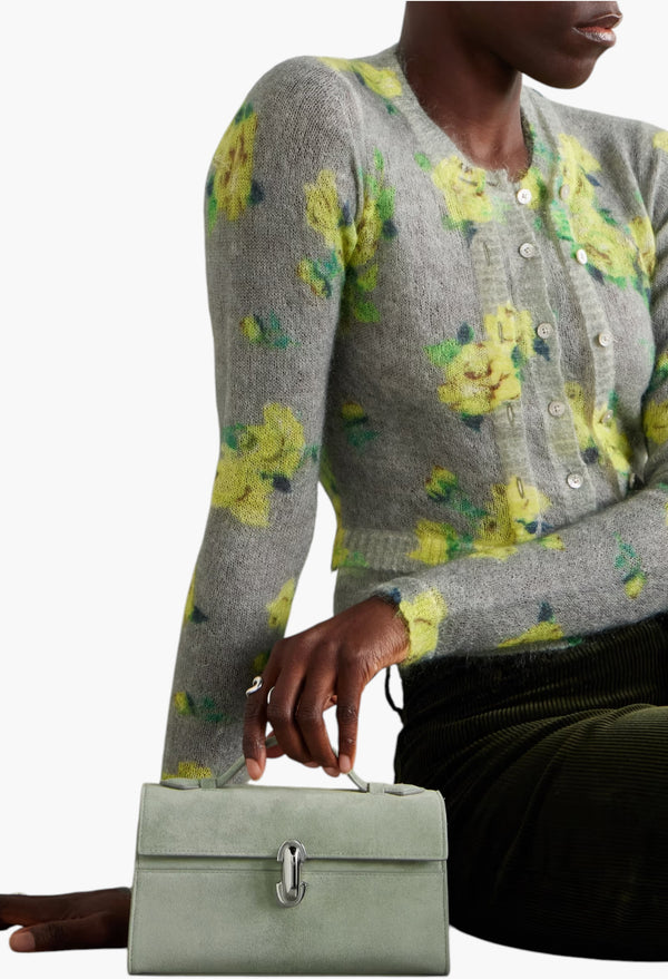 Mint - Symmetry Pochette Suede Tote