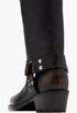 Roxy Boot - Black Brushed Leather Boots - GLAM MODA