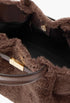 Brown - New York Midi Leather-Trimmed Shearling Tote - GLAM MODA