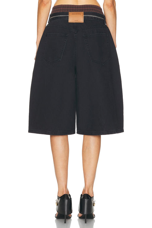Faded Black - Prestyled Pleated Short - GLAM MODA