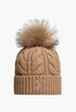 Wool & Cashmere Beanie With Pom Pom