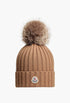 Wool Beanie With Pom Pom