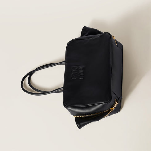 Black Large - Leather Beau bag - GLAM MODA