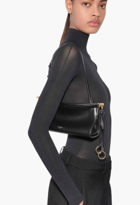 Black - Le Click East West Small Bag In Leather - GLAM MODA