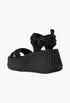 Black + NET SUSTAIN Nama Suede And Leather Platform Sandals - GLAM MODA