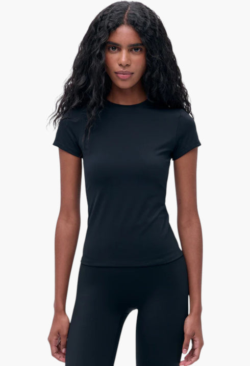 Black - Ultimate Short Sleeve Top - GLAM MODA