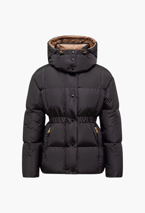 Agneux Square-Quilted Hooded Short Down Jacket - GLAM MODA