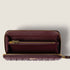 Burgundy - Large Matelassé Nappa Leather Wallet - GLAM MODA