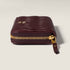 Burgundy - Large Matelassé Nappa Leather Wallet - GLAM MODA