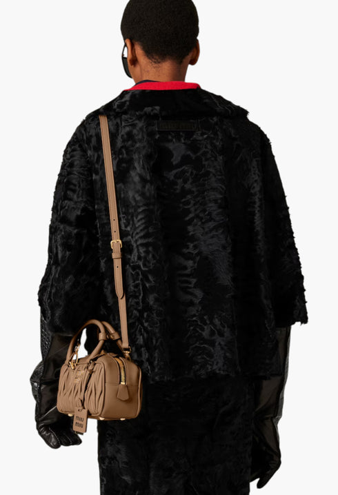 Caramel - Arcadie Matelassé Nappa Leather Bag - GLAM MODA