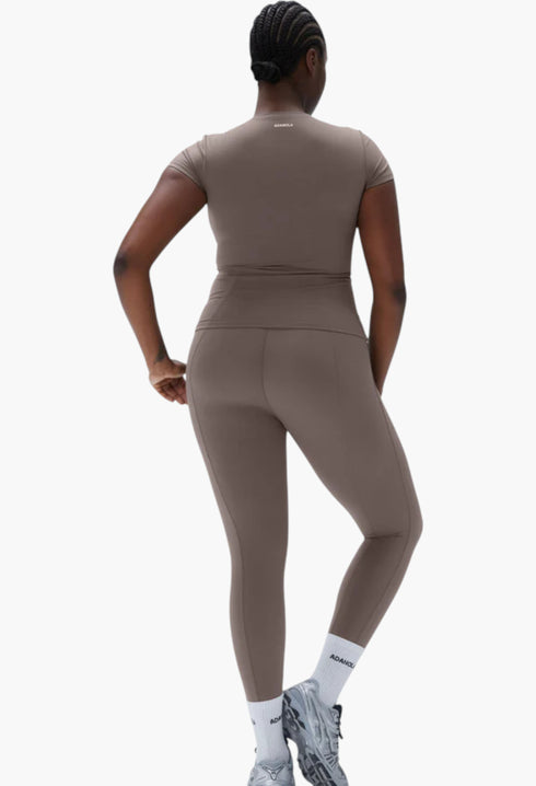 Cocoa Brown - Ultimate Short Sleeve Top - GLAM MODA