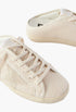 Cream - Super-Star Sabot Suede-Trimmed Bead-Embellished Canvas Slip-On Sneakers - GLAM MODA