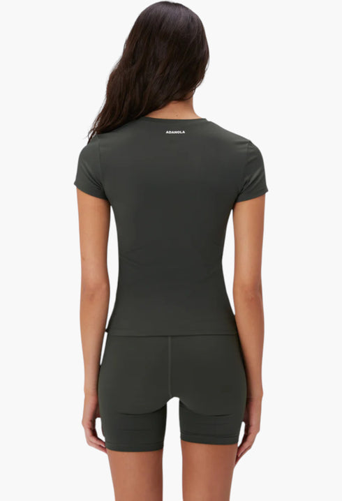 Dark Olive - Ultimate Short Sleeve Top - GLAM MODA