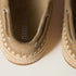 Ecru - Suede And Raffia Boat Shoes - GLAM MODA