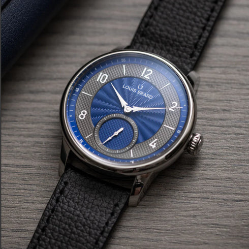 Excellence Petite Seconde Guilloché Anthracite Blue - GLAM MODA