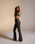 Graphite Grey - Flared Yoga Pant - GLAM MODA