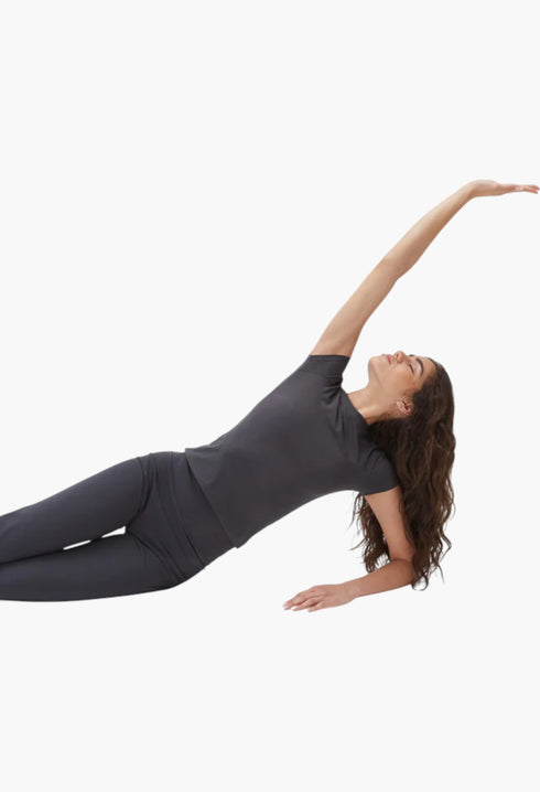 Graphite Grey - Ultimate Short Sleeve Top - GLAM MODA