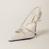 Ivory - Patent Leather Slingbacks With Buckles - GLAM MODA